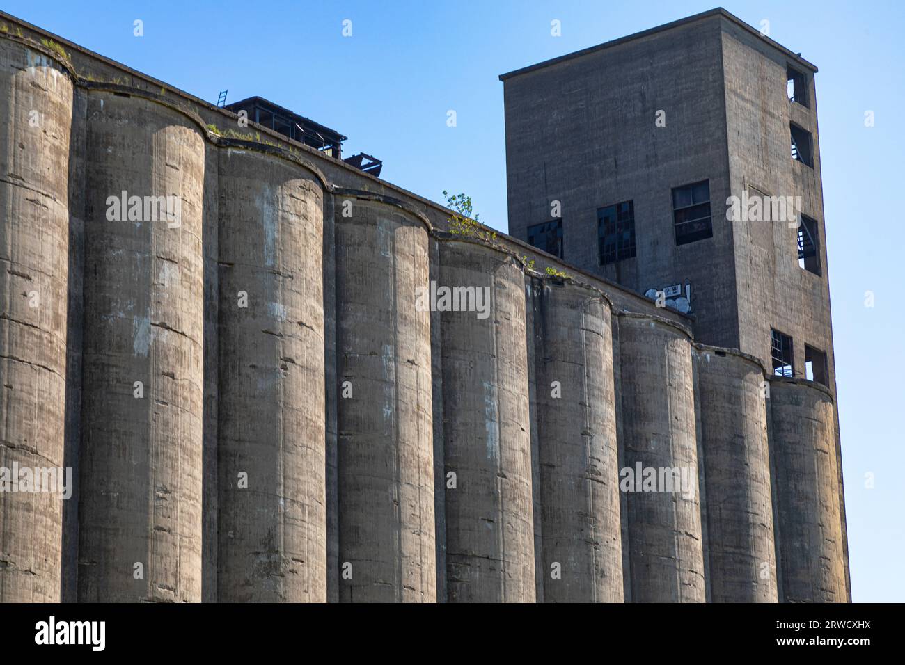 Silo City, Buffalo, New York, Vereinigte Staaten von Amerika Stockfoto