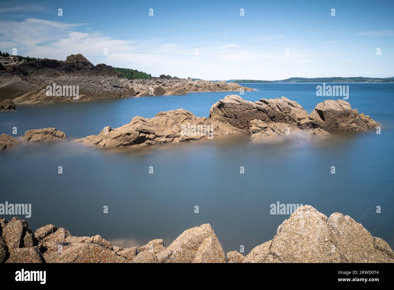 Solway-Küste bei Kirkudbright, Dumfries und Galloway, Schottland Stockfoto