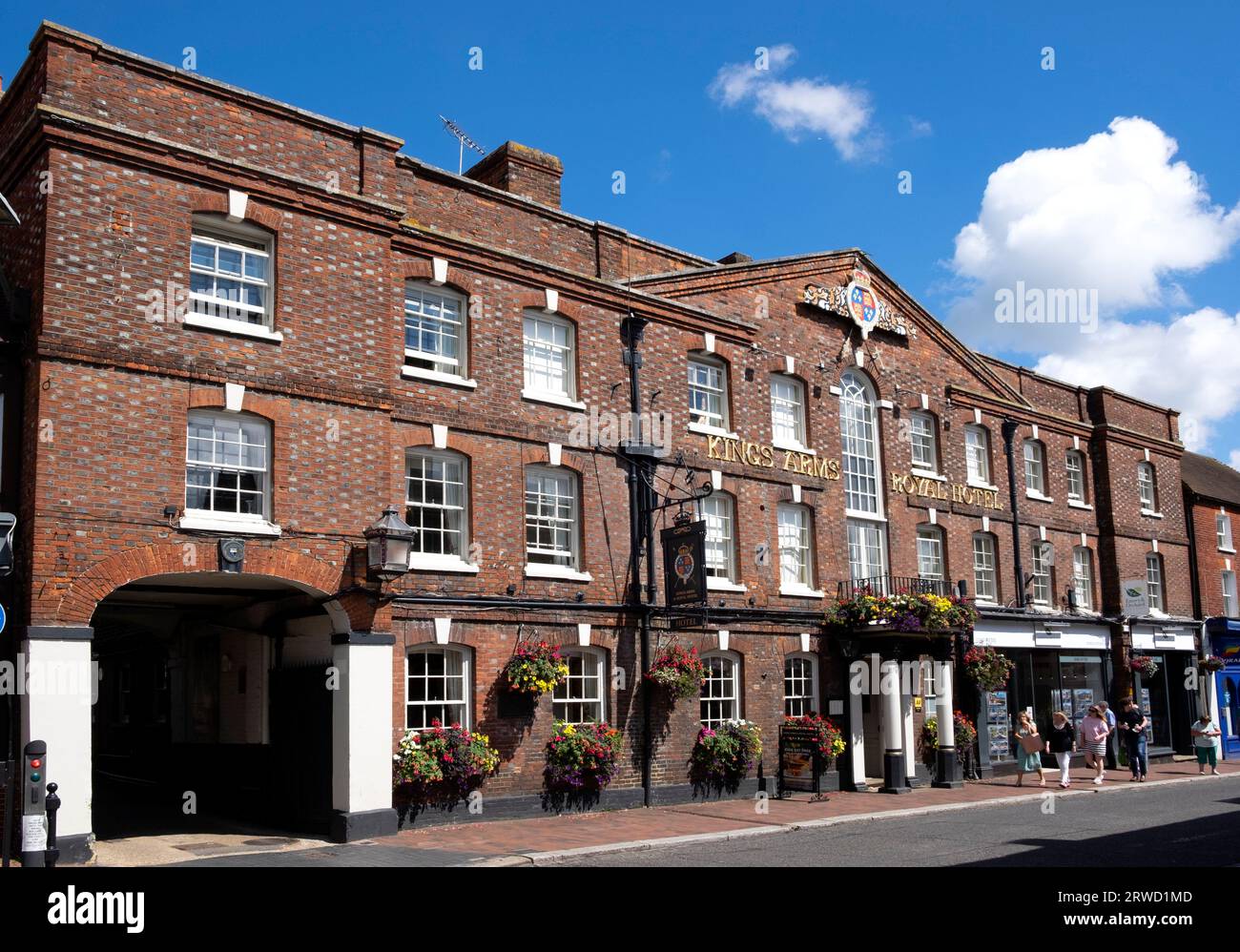 The Kings Arms & Royal Hotel, Godalming, Surrey, Großbritannien Stockfoto