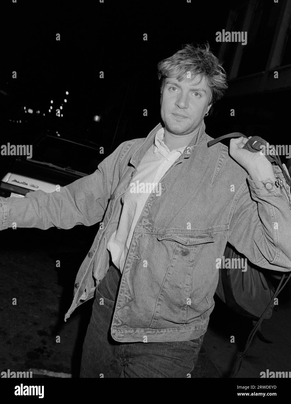 LONDON, GROSSBRITANNIEN. 1986. September: Duran Duran-Star Simon Le Bon nimmt an einer Wohltätigkeitsveranstaltung in London Teil. Datei Foto © Paul Smith/Featureflash Stockfoto