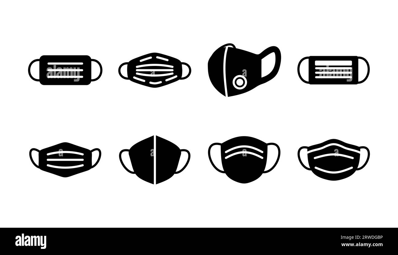 Vektor des Symbols für die Gesichtsmaske. Symbol für medizinische Gesichtsmaske. Stock Vektor Vektor des Symbols für die Gesichtsmaske. Symbol für medizinische Gesichtsmaske. Stock Vektor