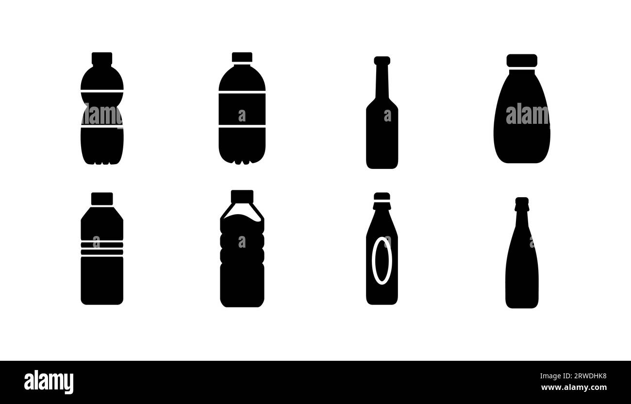 Vektor des Flaschensymbols. Flaschensymbol im trendigen, flachen Design Stock Vektor Vektor des Flaschensymbols. Flaschensymbol im trendigen, flachen Design Stock Vektor