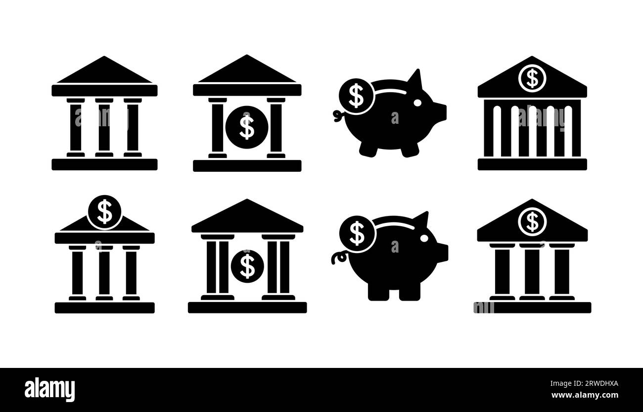 Vektor des Banksymbols. banksymbol Stock Vektor Vektor des Banksymbols. banksymbol Stock Vektor