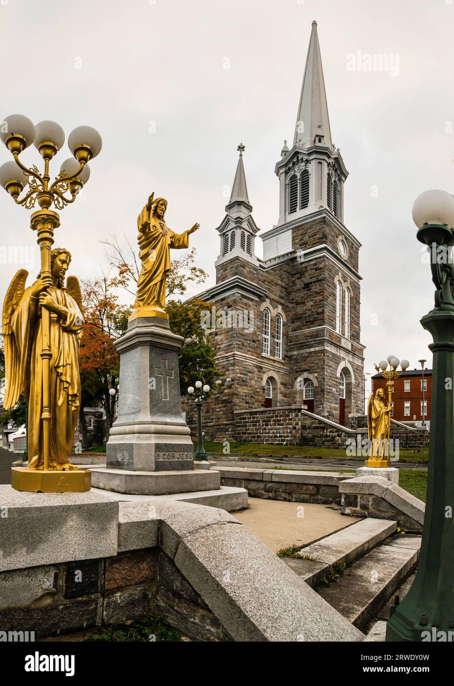 Kirche Saint-François-Xavier Rivière-du-Loup, Québec, CA Stockfoto