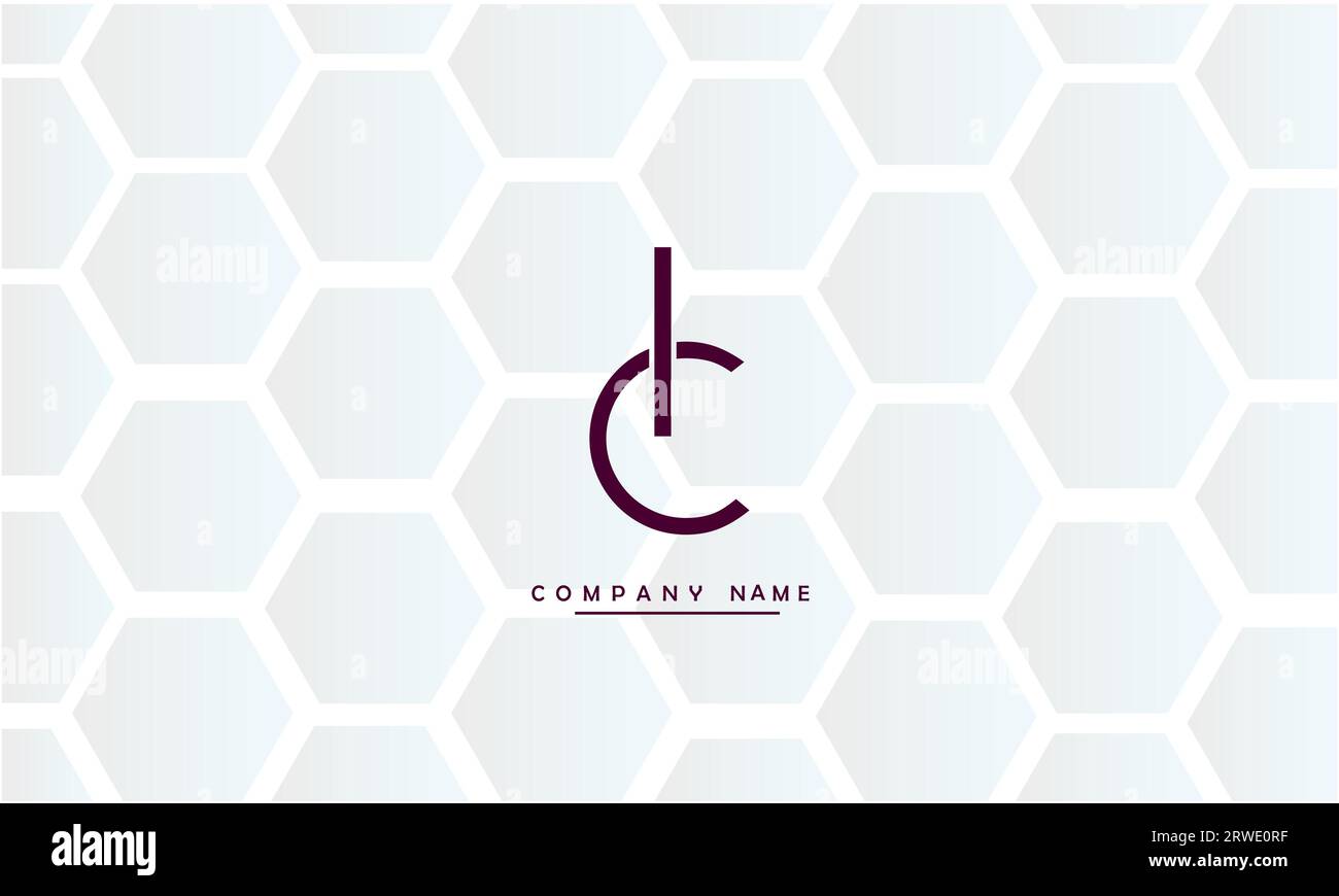 CI, IC abstrakte Buchstaben Logo Monogramm Stock Vektor