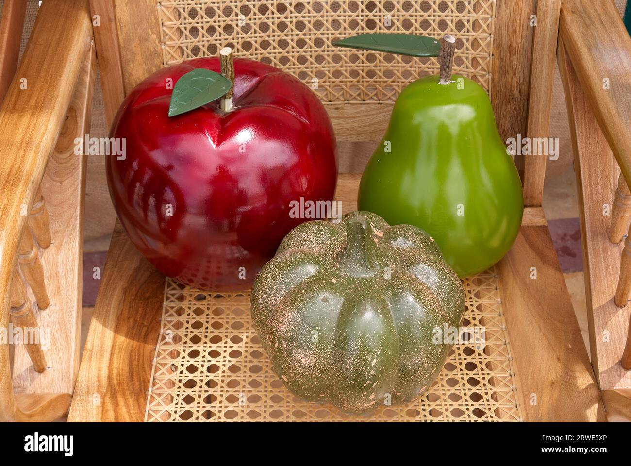 Nahaufnahme von Glasfrucht-Kunst, Managua, Nicaragua, Mittelamerika Stockfoto