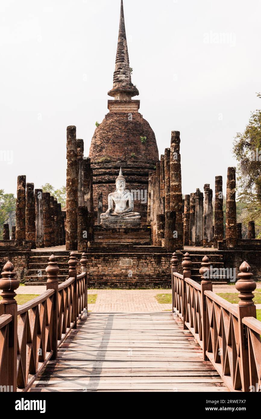 Wat Sa Si, Sukhothai, Thailand Stockfoto