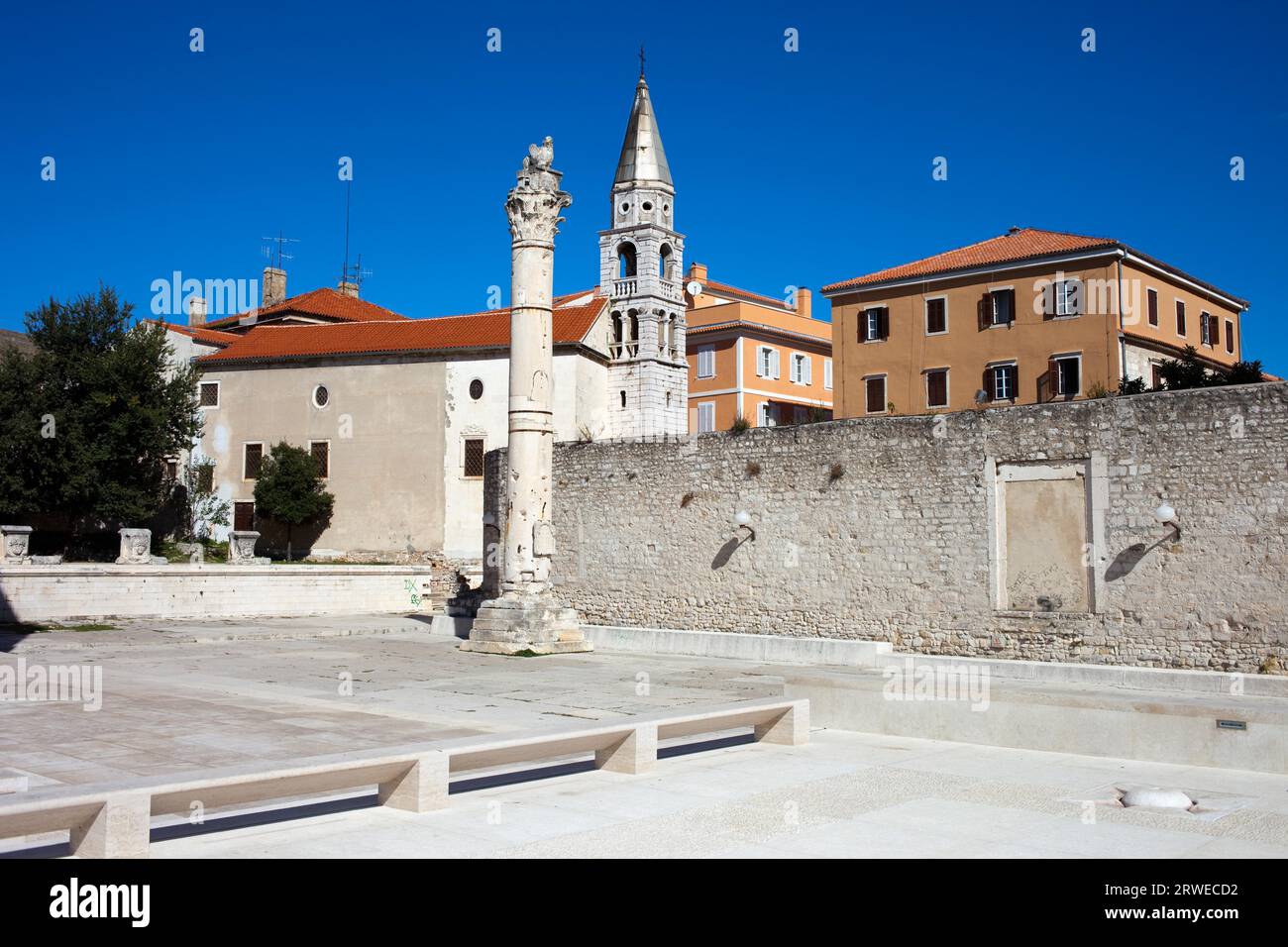 Historische Architektur der Stadt Zadar in Kroatien, Region Nord-Dalmatien Stockfoto