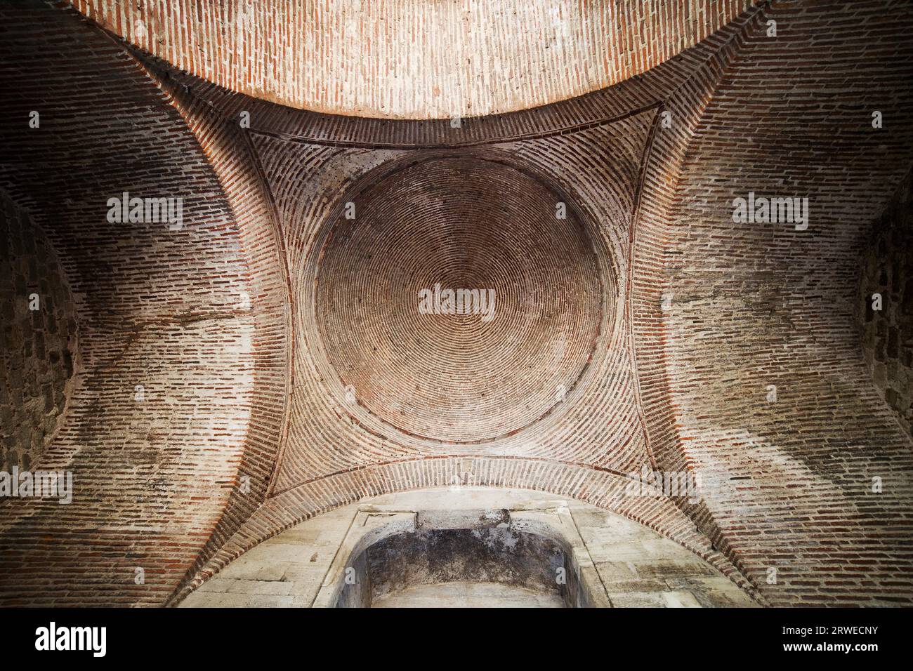 Imperial Gate (Tor des Sultan) an der Topkapi Palast, die byzantinischen innen gewölbten Decke in Istanbul, Türkei Stockfoto