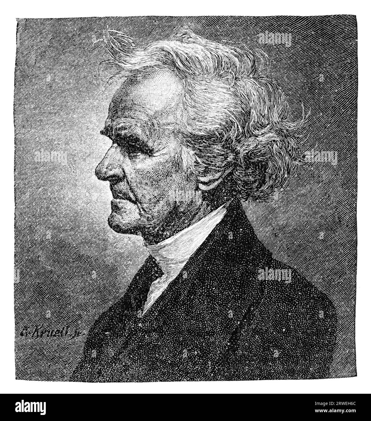 John Pierpont (1785–1866), Dichter, geboren in Litchfield, Connecticut, war sukzessive Lehrer, Anwalt, Kaufmann und schließlich unitarischer Minister. Stockfoto