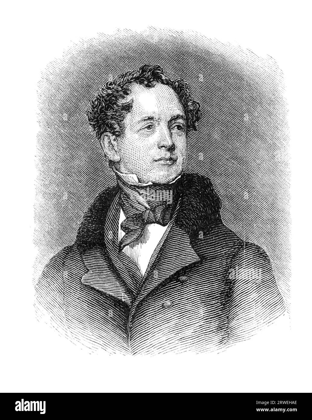 Thomas Moore (28. Mai 1779? 25. Februar 1852) war ein irischer Dichter, Sänger, Songwriter und Entertainer, der heute am besten für die Texte von The bekannt ist Stockfoto