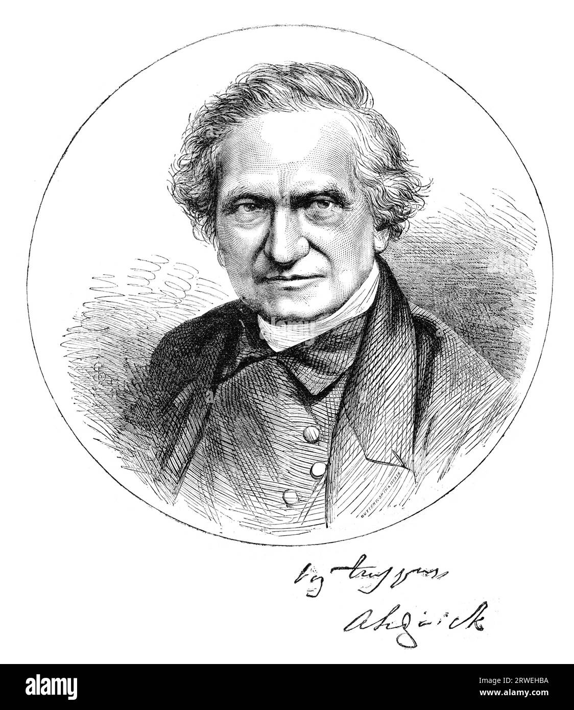 Adam Sedgwick (1785–1873) war einer der Begründer der modernen Geologie. Er schlug die devonische Zeit der geologischen Zeitskala vor. Später schlug er vor Stockfoto