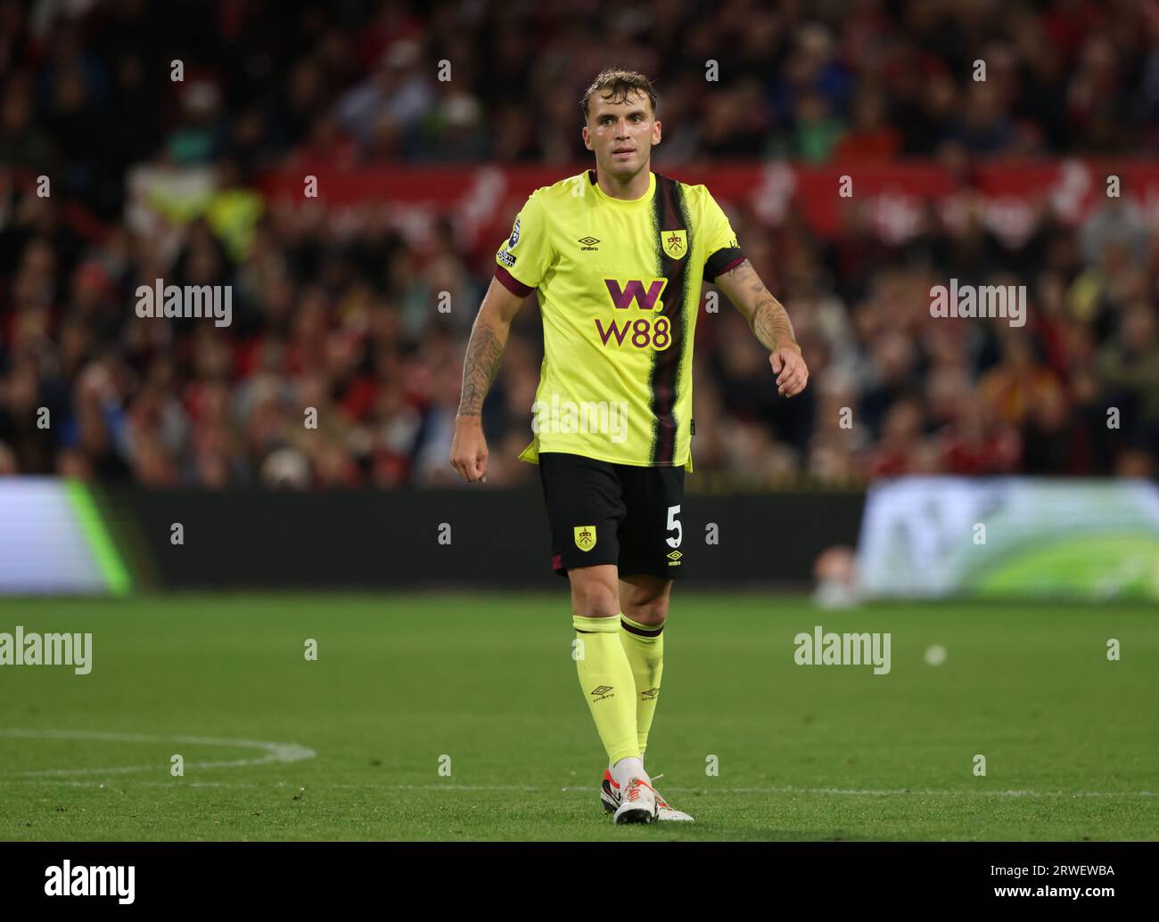 Nottingham, Großbritannien. September 2023. Jordon Beyer (B) beim Nottingham Forest vs. Burnley, EPL Match, at the City Ground, Nottingham, Notts. Dank: Paul Marriott/Alamy Live News Stockfoto