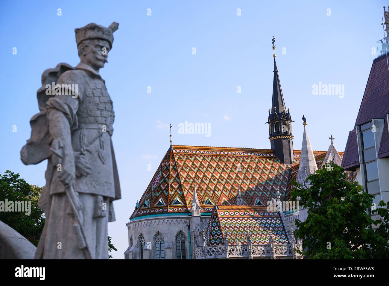 St. Matthias-Kirche in Budapest. Einer der wichtigsten Tempel in Ungarn, 2023 Stockfoto