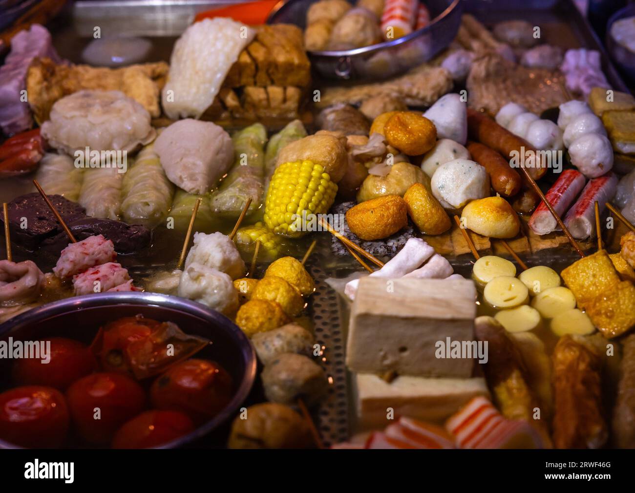 Nanjichang Night Market, Zhongzheng District, Taipei, Taiwan Stockfoto