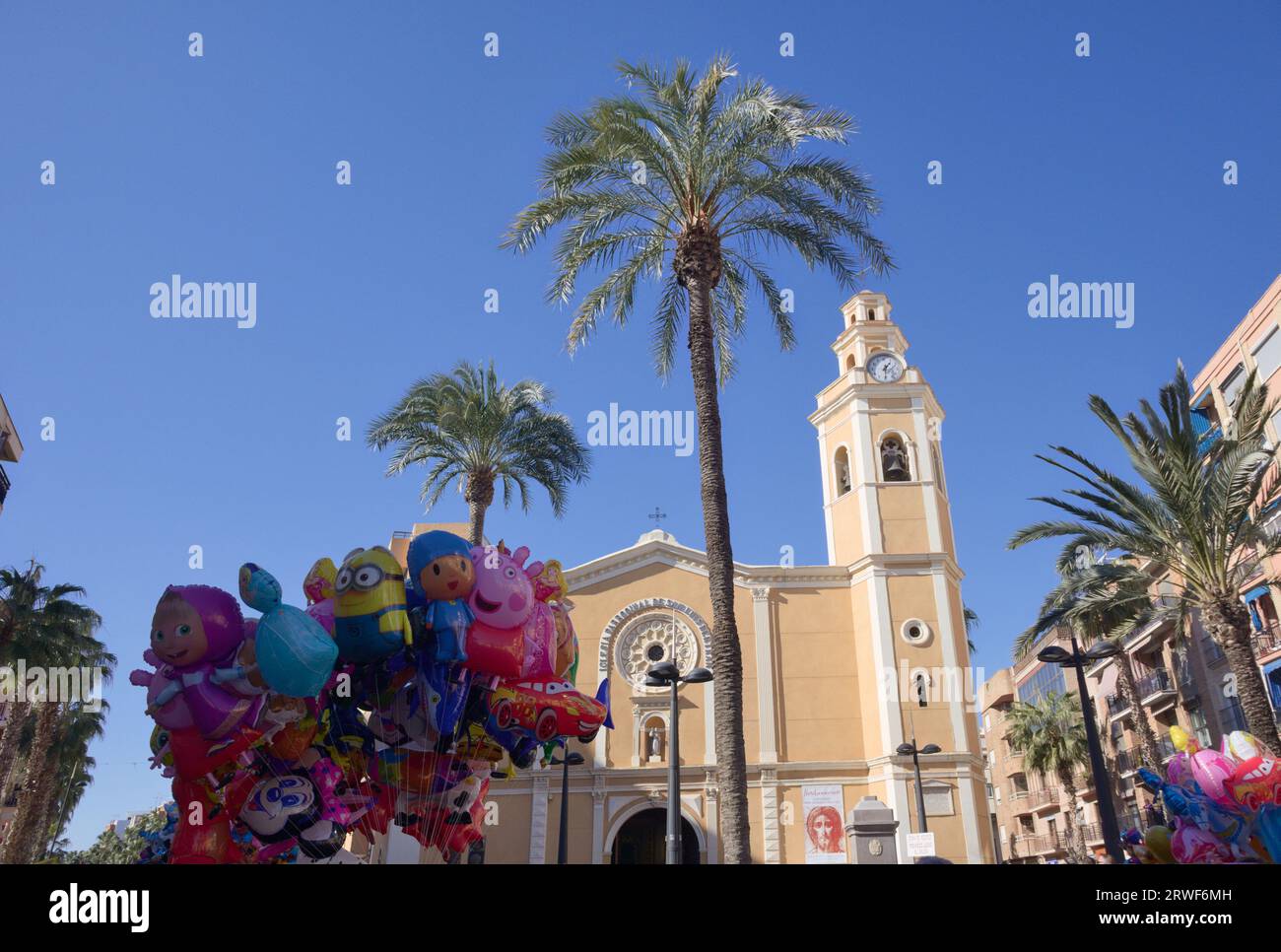Bild der Pfarrei Sant Lluís Bertran am 3. Februar, Saint Blaise's Day in Torrent (Valencia) Stockfoto