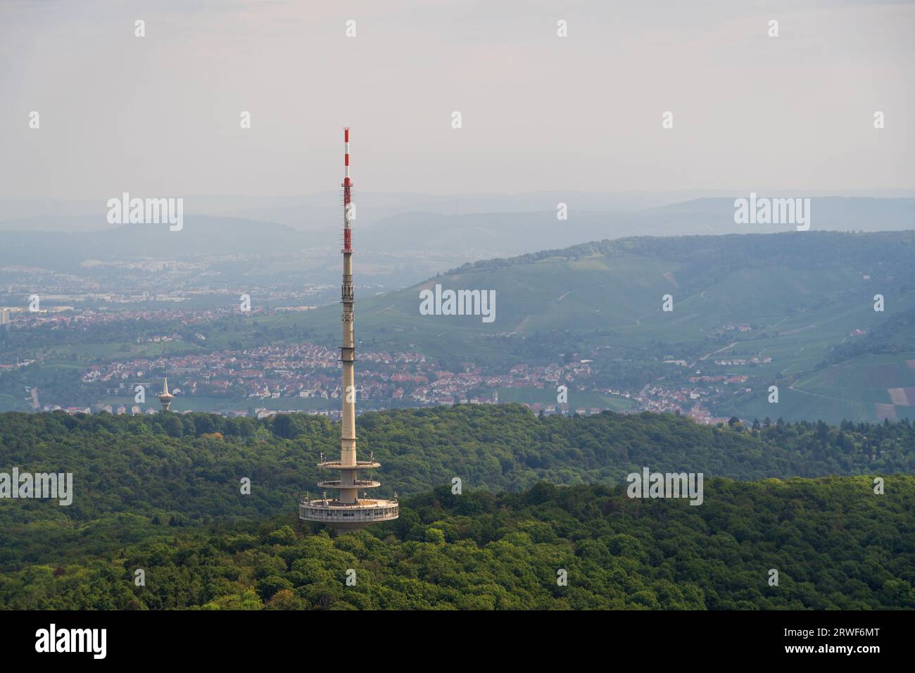 Die Stadtansichten von Stuttgart Deutschland im Sommer Stockfoto