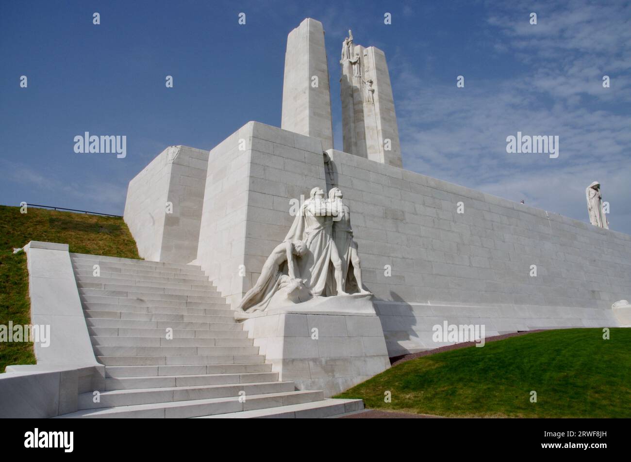 Das Canadian National Vimy Memorial am Vimy Ridge. Vimy, Frankreich. Stockfoto