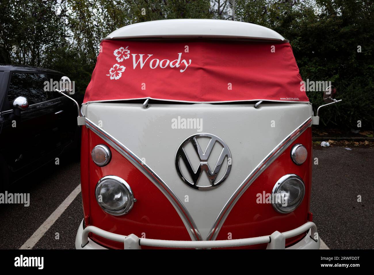 Vintage VW Camper van Stockfoto