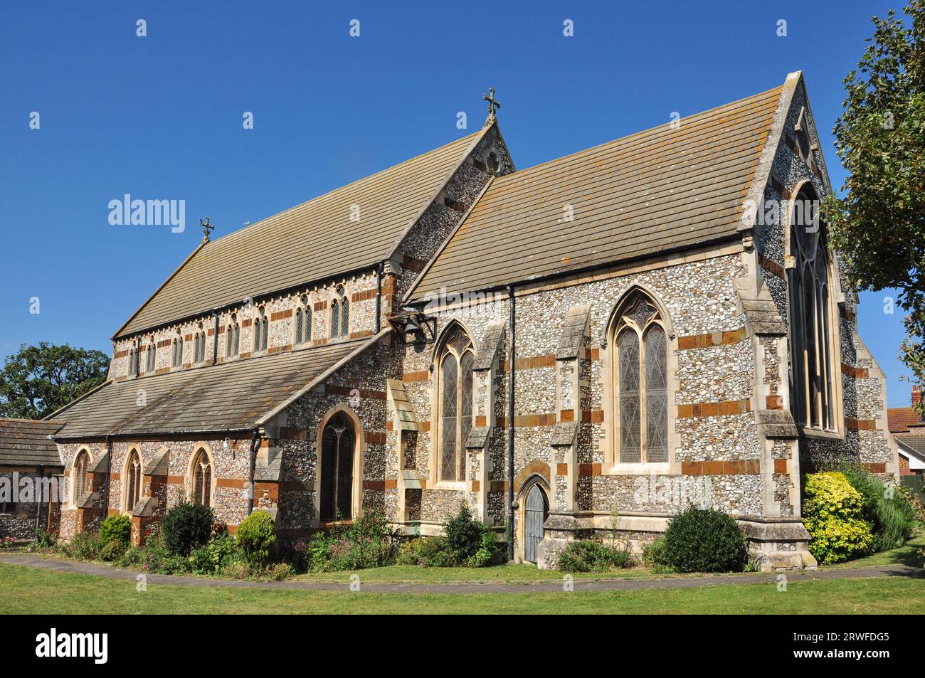 Pfarrei Kirche St. Edmund, Hunstanton, Norfolk, England, Vereinigtes Königreich Stockfoto