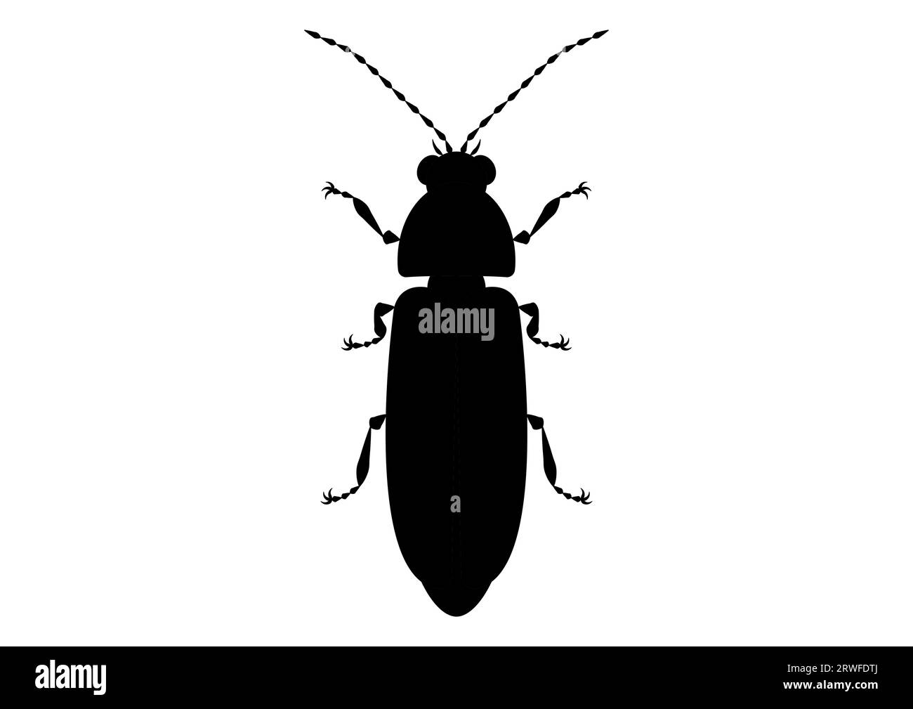 Schwarz-weiß-Firefly Clipart Stock Vektor