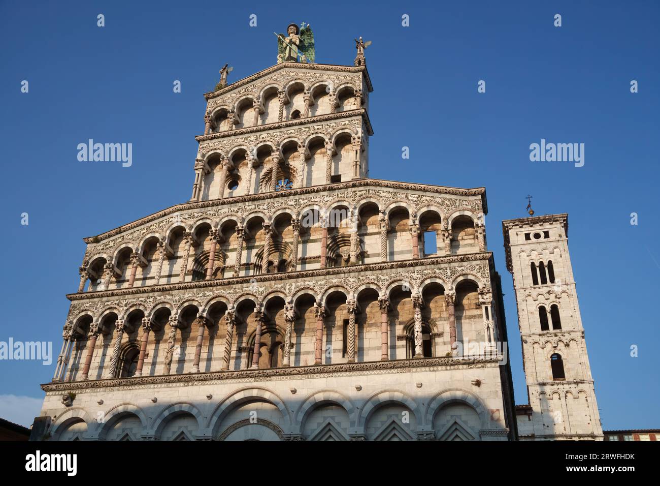 San Michele in Foro Kirche in Lucca, Toskana, Italien Stockfoto