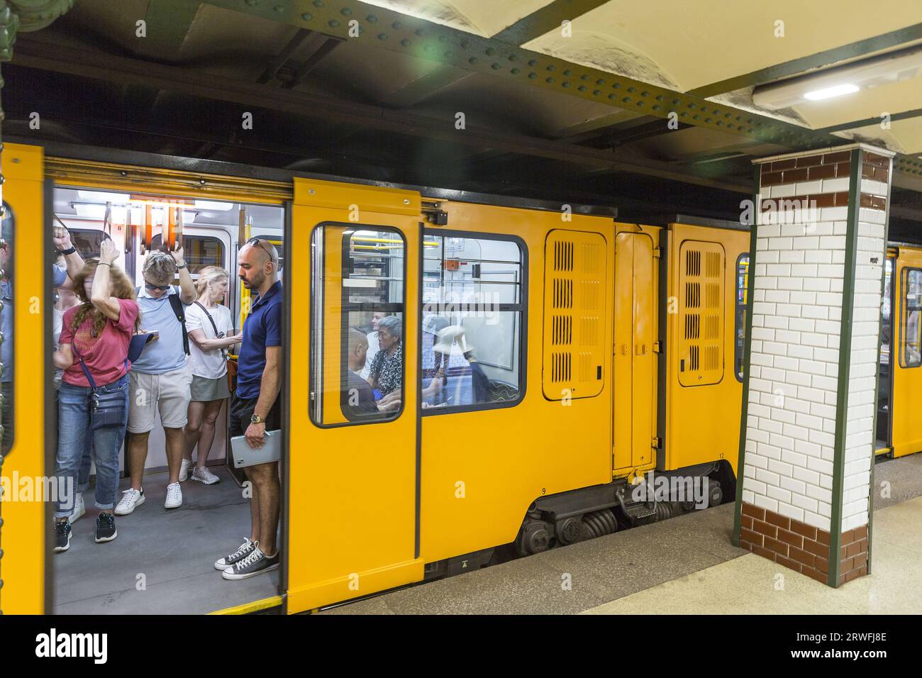 Budapest alte U-Bahn Stockfoto