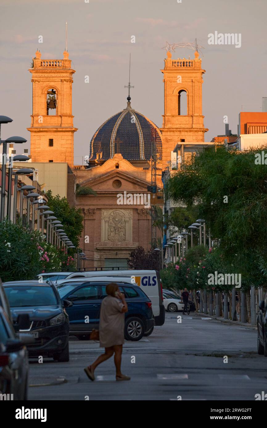 Kirche Santísimo Sacramento in Almassera (Valencia - Spanien) Stockfoto