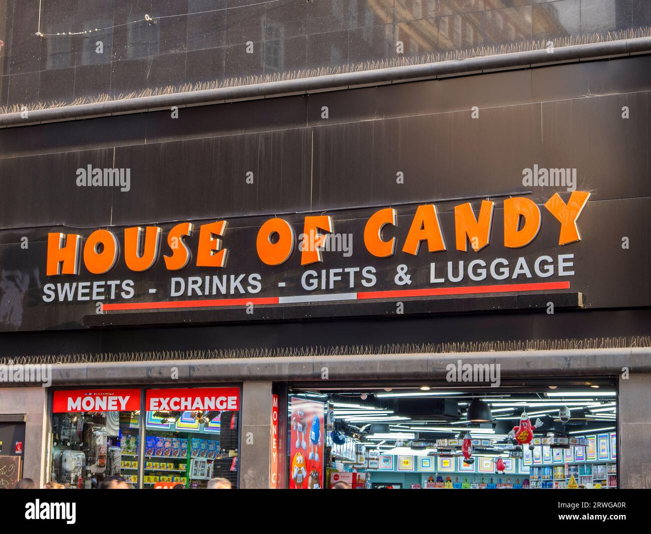 American Sweet Shop, House of Candy, (früher Candy World) Oxford Street, London, England, Großbritannien, GB. Stockfoto