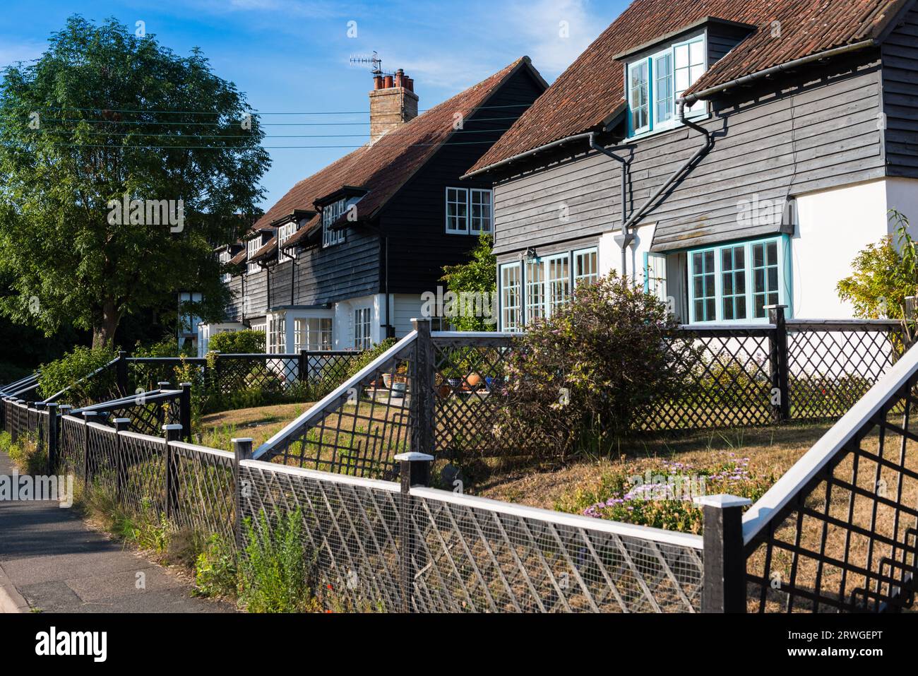 Thorpeness Suffolk Häuser Stockfoto