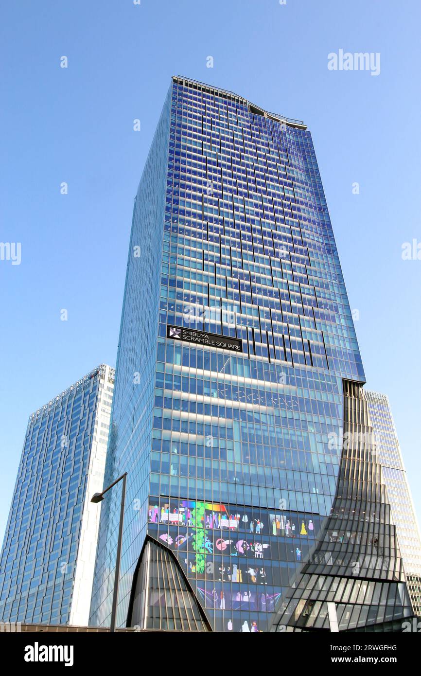 Shibuya Scramble Square Building in Shibuya, Tokio, Japan Stockfoto