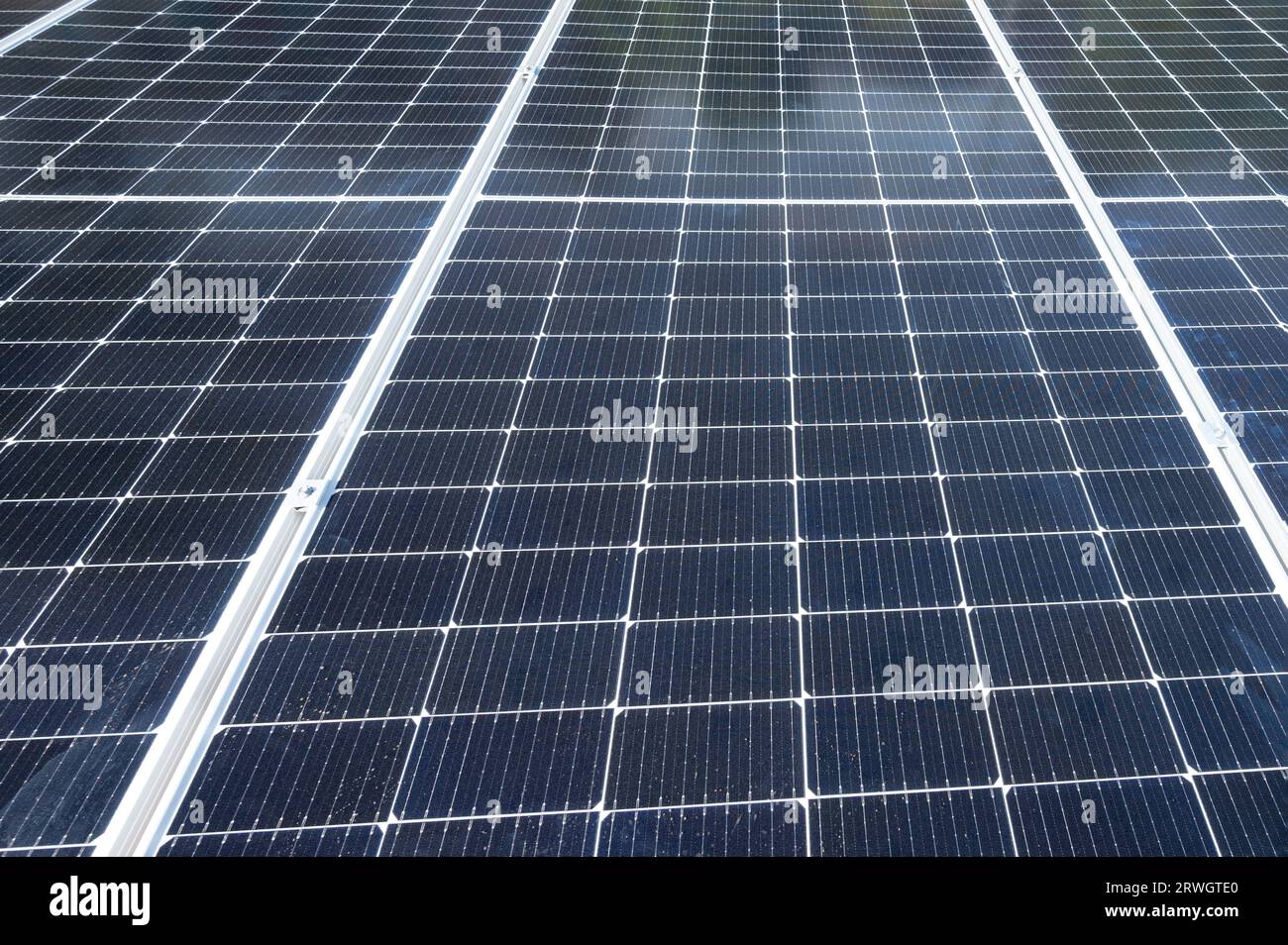 Solarpaneele Muster Hintergrund Nahansicht Stockfoto