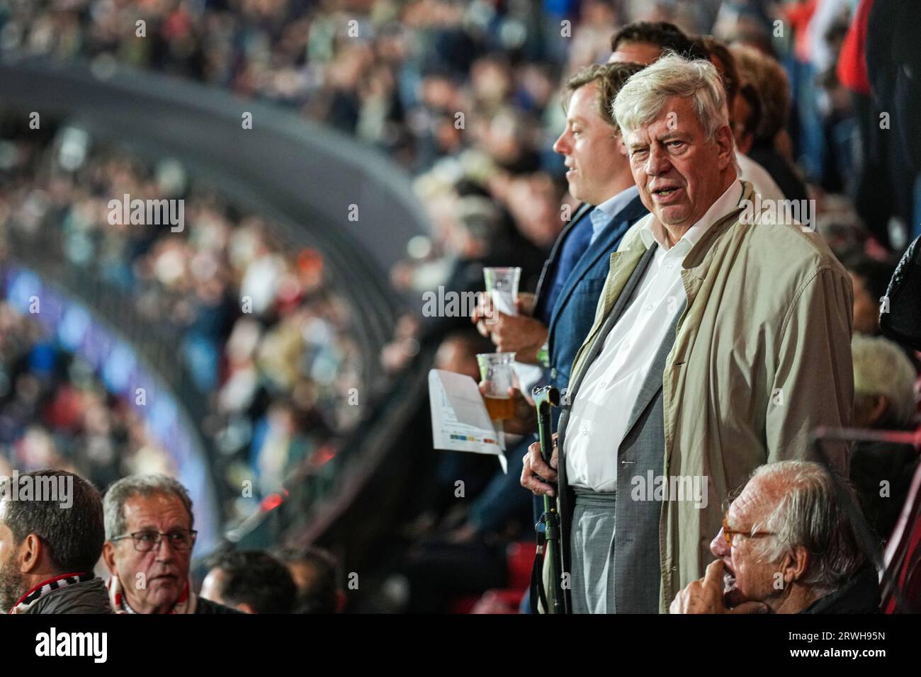 Rotterdam, Niederlande. September 2023. Rotterdam - Ivo Opstelten während der 1. Runde der UEFA Champions League zwischen Feyenoord und Celtic im Stadion Feijenoord de Kuip am 19. September 2023 in Rotterdam, Niederlande. Anrede: Box to Box Pictures/Alamy Live News Stockfoto