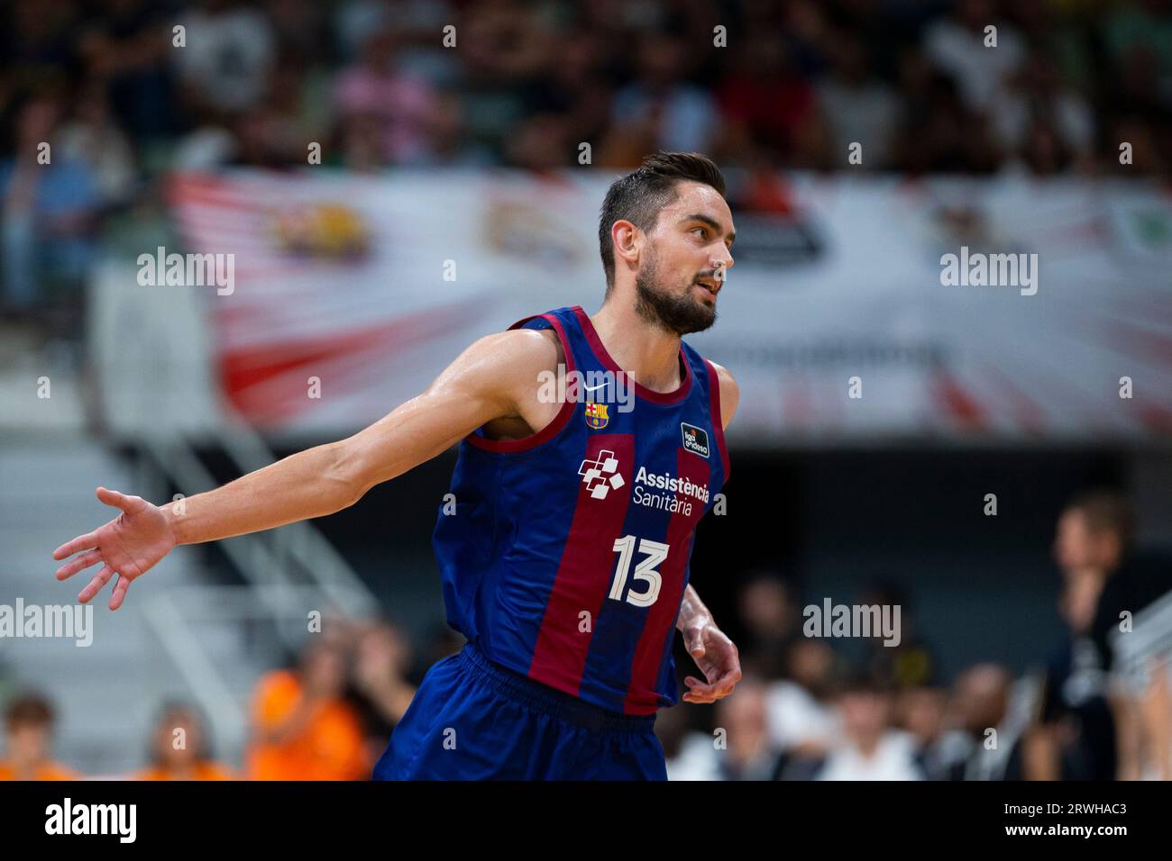 Murcia Región de Murcia Spanien 16. September 2023. Tomas Satoransky, Tschechische Republik des FC Barcelona während des Spiels Real Madrid gegen FC Barcelona Super Stockfoto