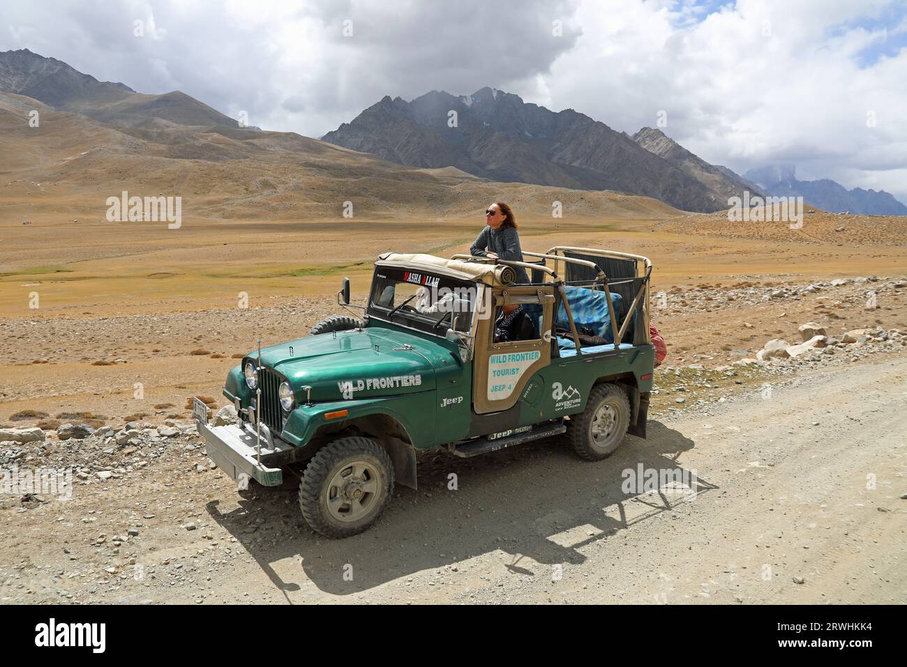 Abenteuerreisende in Pakistan Stockfoto