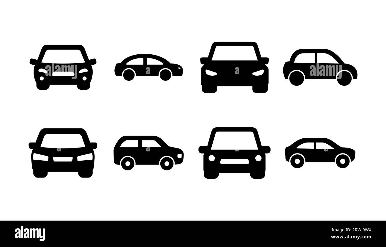 Vektor des Fahrzeugsymbols. Autoschild. Limousine Stock Vektor Vektor des Fahrzeugsymbols. Autoschild. Limousine Stock Vektor