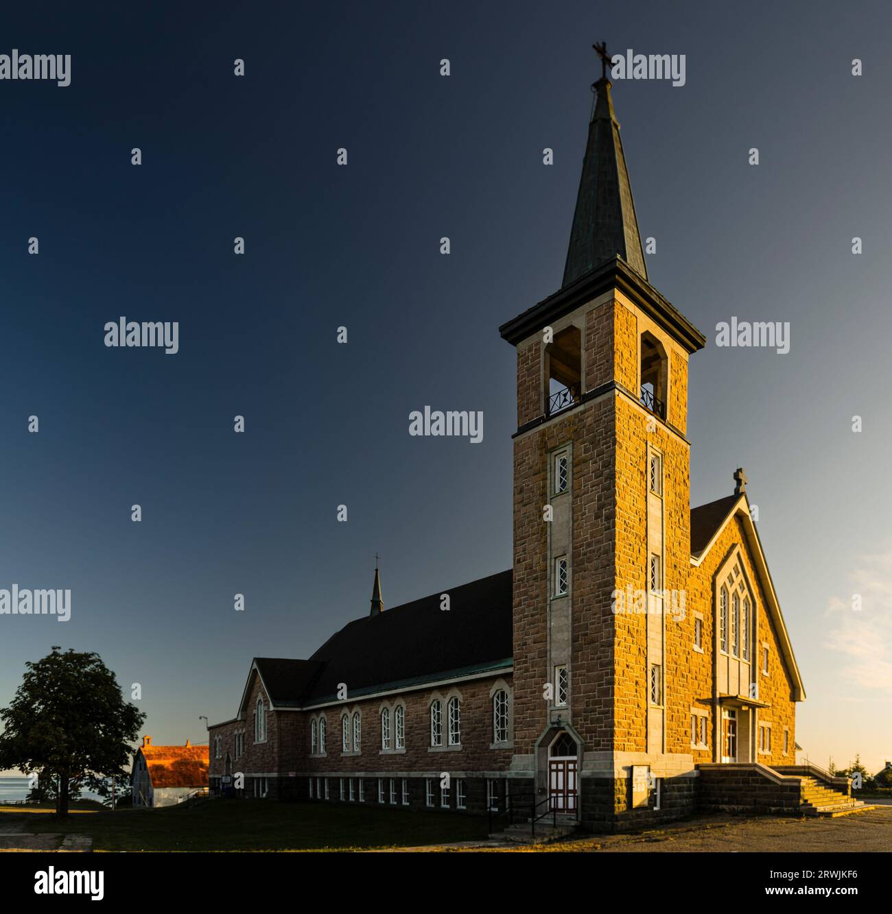 Saint Felicite Kirche_Sainte-Félicité, Quebec, CA Stockfoto