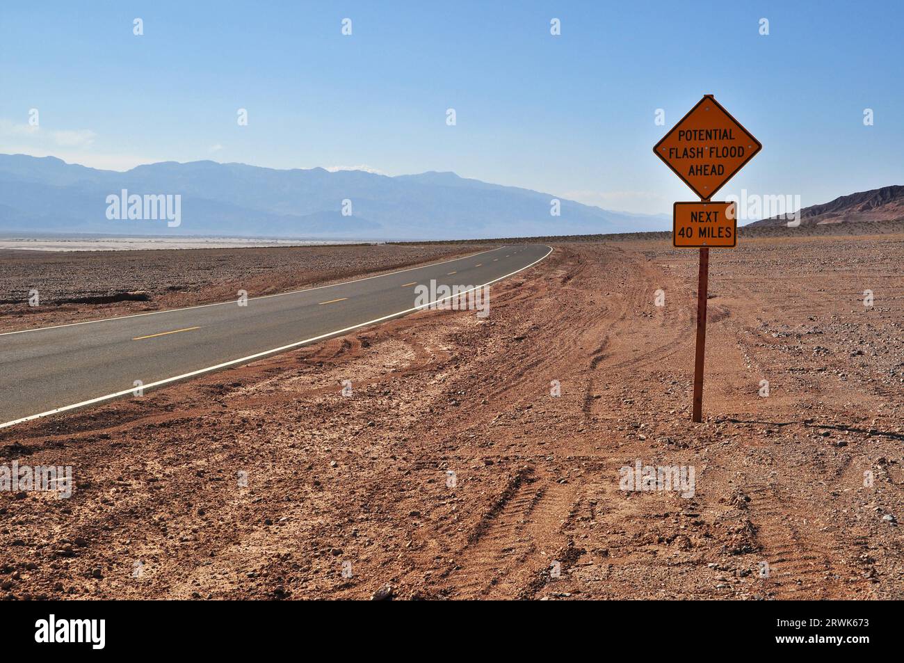 Death Valley National Park in der Mojave-Wüste, Kalifornien, Nevada, USA, der trockenste Nationalpark der USA Stockfoto