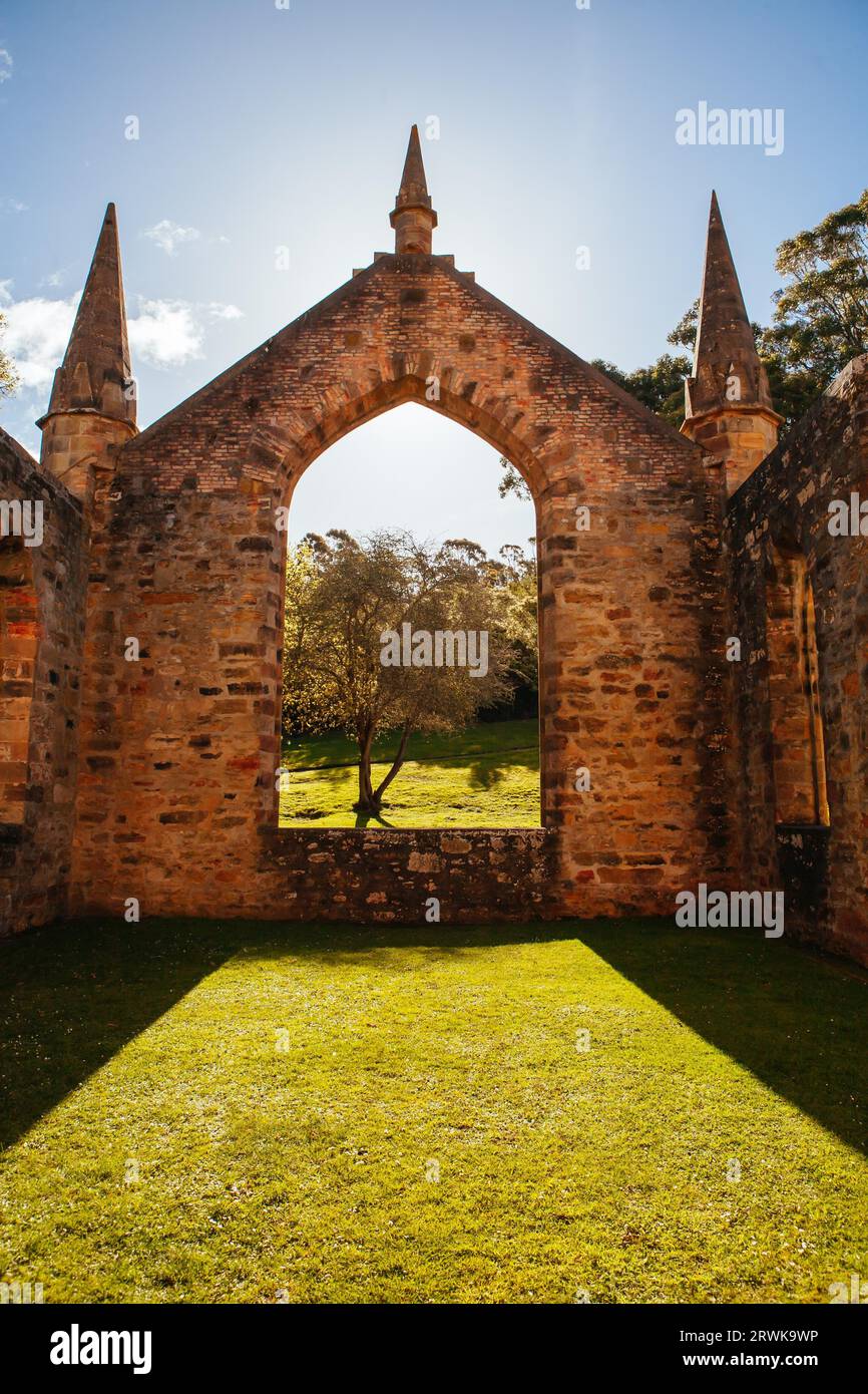 Die Strafanstalt Gebäude in Port Arthur in Tasmanien, Australien Stockfoto