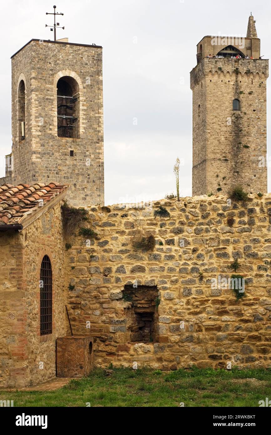 Türme in San Gimignano Stockfoto