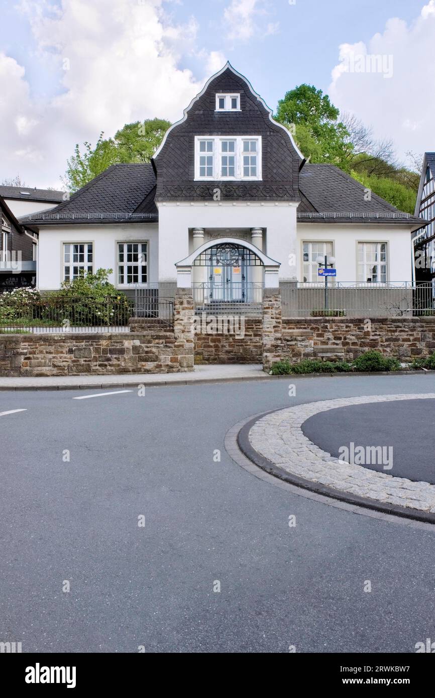 Ein historisches Haus in Burbach, Siegerland, Deutschland Stockfoto