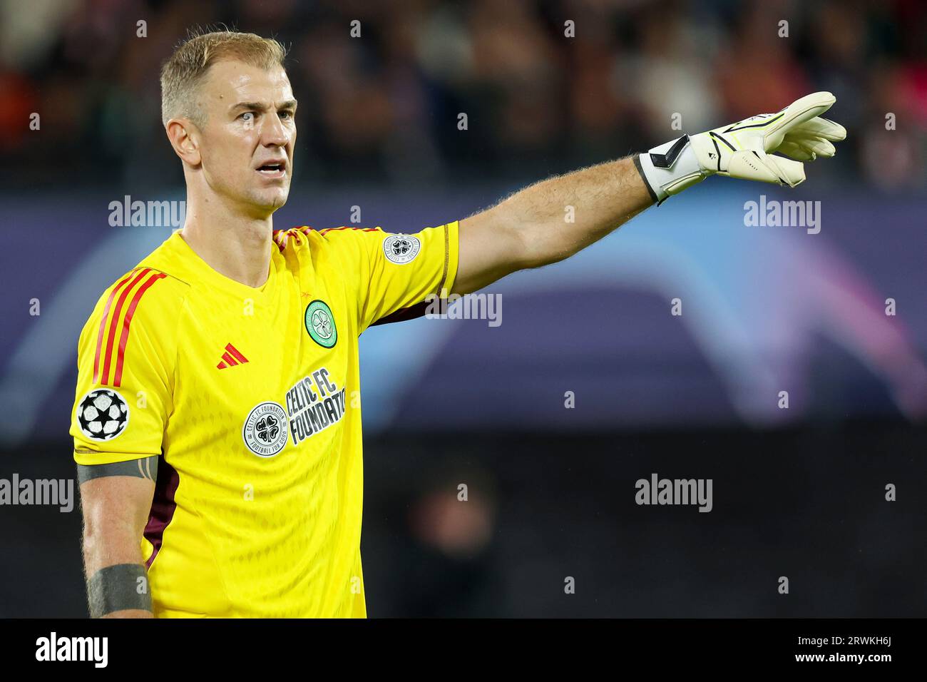 ROTTERDAM, NIEDERLANDE - 19. SEPTEMBER: Joe Hart (Celtic) während des UEFA Champions League 2023/2024 - Gruppe-E-Match des SC Feyenoord und Celtic FC at d Stockfoto