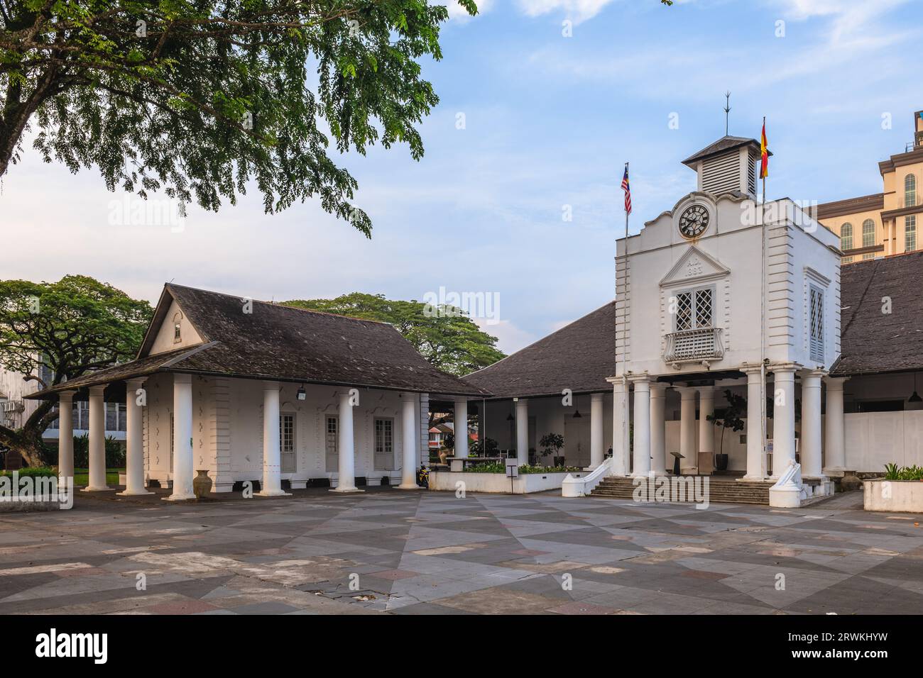 Kuching Old Courthouse, ein historisches Gerichtsgebäude in Kuching, Sarawak, Malaysia Stockfoto