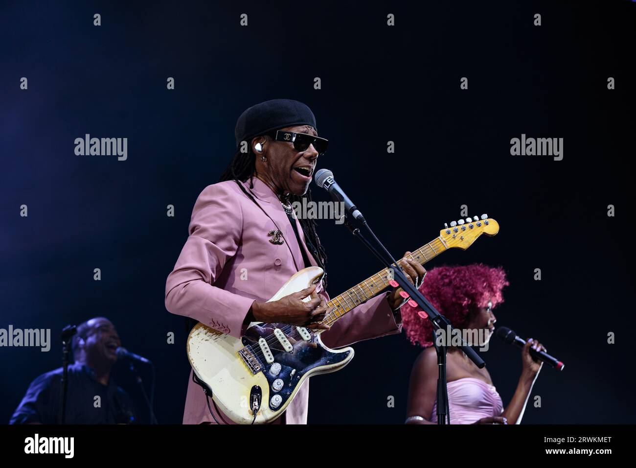 Nile Rodgers & Chic tritt in der Scotiabank Arena in Toronto auf. Credit: Bobby Singh/Alamy Live News Stockfoto