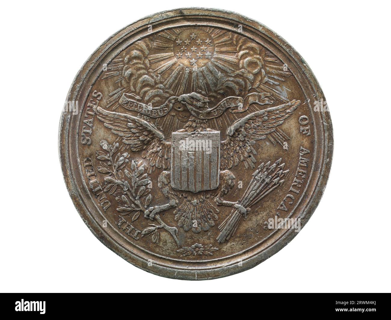 Diplomatenmedaille, 1790-1791, Vorderseite. 1987.0682.0002. Stockfoto