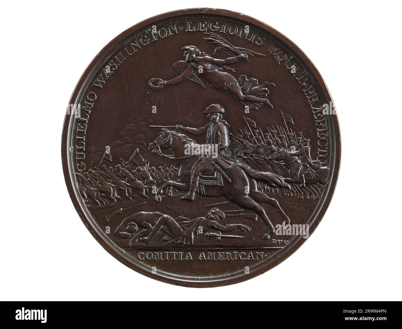 Medaille, William Washington im Cowpens, 1781, Vorderseite. 1991.0009.0557. Stockfoto