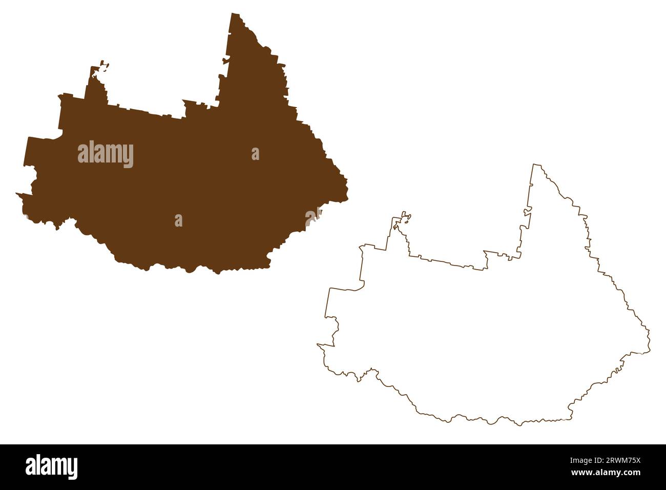 Liverpool Plains Shire (Commonwealth of Australia, New South Wales, NSW) Karte Vektor Illustration, Scribble Sketch Liverpool Plains Karte Stock Vektor