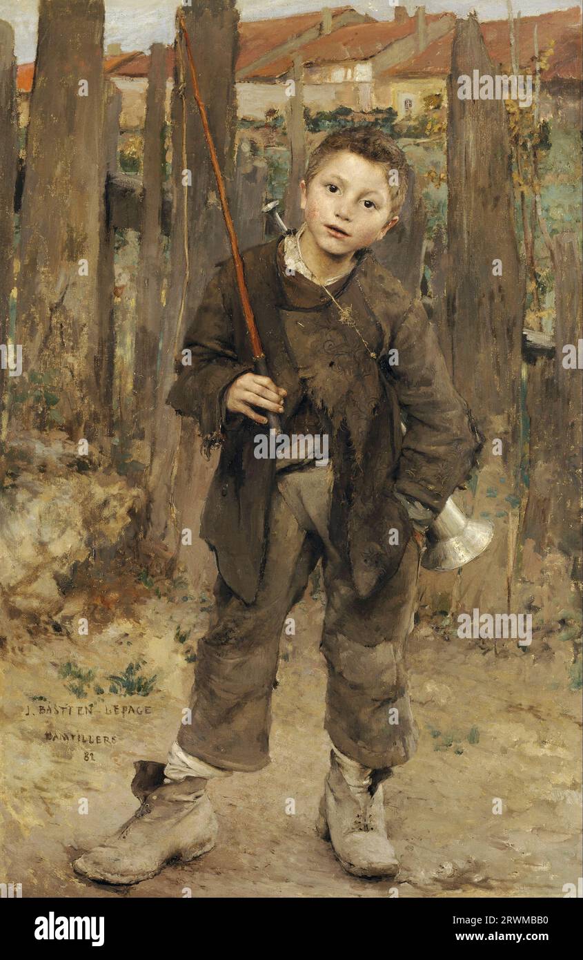 Jules Bastien-Lepage - Nothing Doing -1882 - Pas Mèche Stockfoto