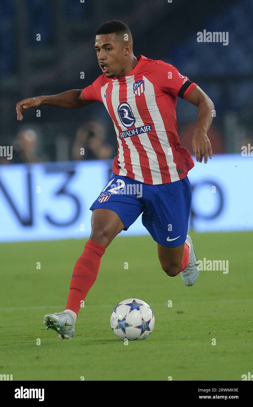 Roma Italien. September 2023. Samuel Lino von Atletico Madrid in Aktion wahrend der UEFA Champions League zwischen SS Lazio und Atletico de Madrid im Stadion Olimpico am 19. September 2023 in Rom
