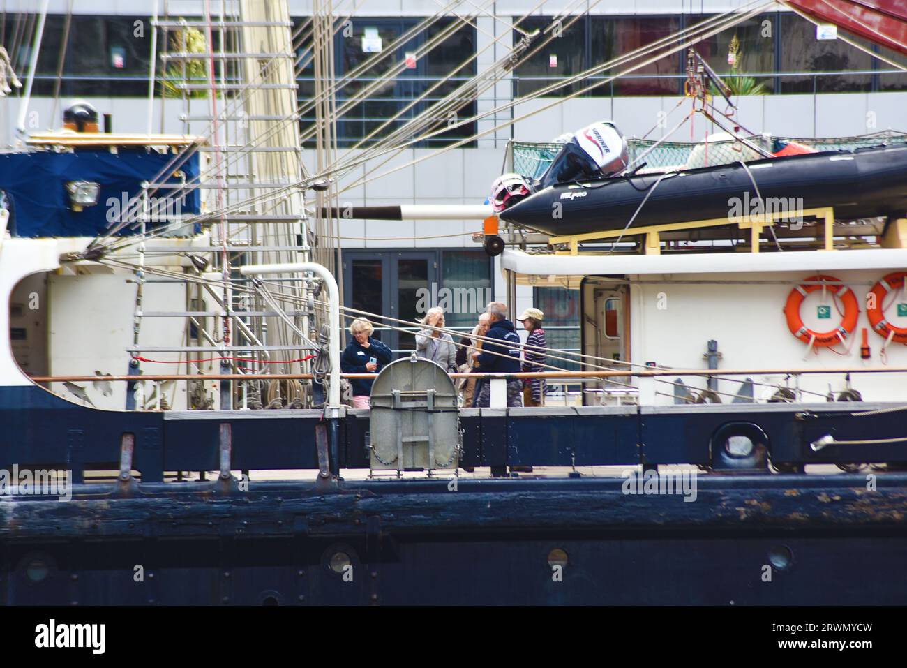 London, Vereinigtes Königreich, 18. September 2023. ZÄH, das größte hölzerne Großschiff ihrer Art auf der Welt. Credit PatPhoto/Alamy S Stockfoto